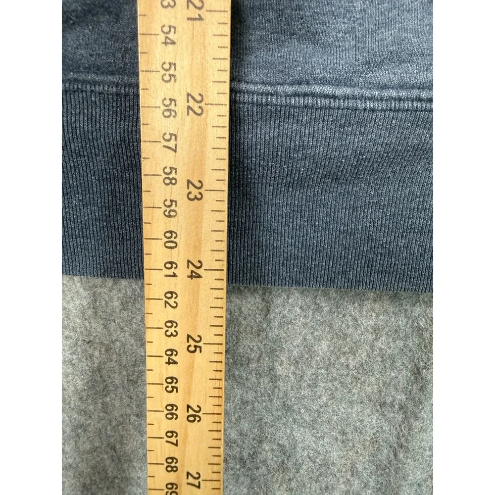 The North Face Mens Gray Logo Graphic Pullover Hoodie Sweatshirt Size Small